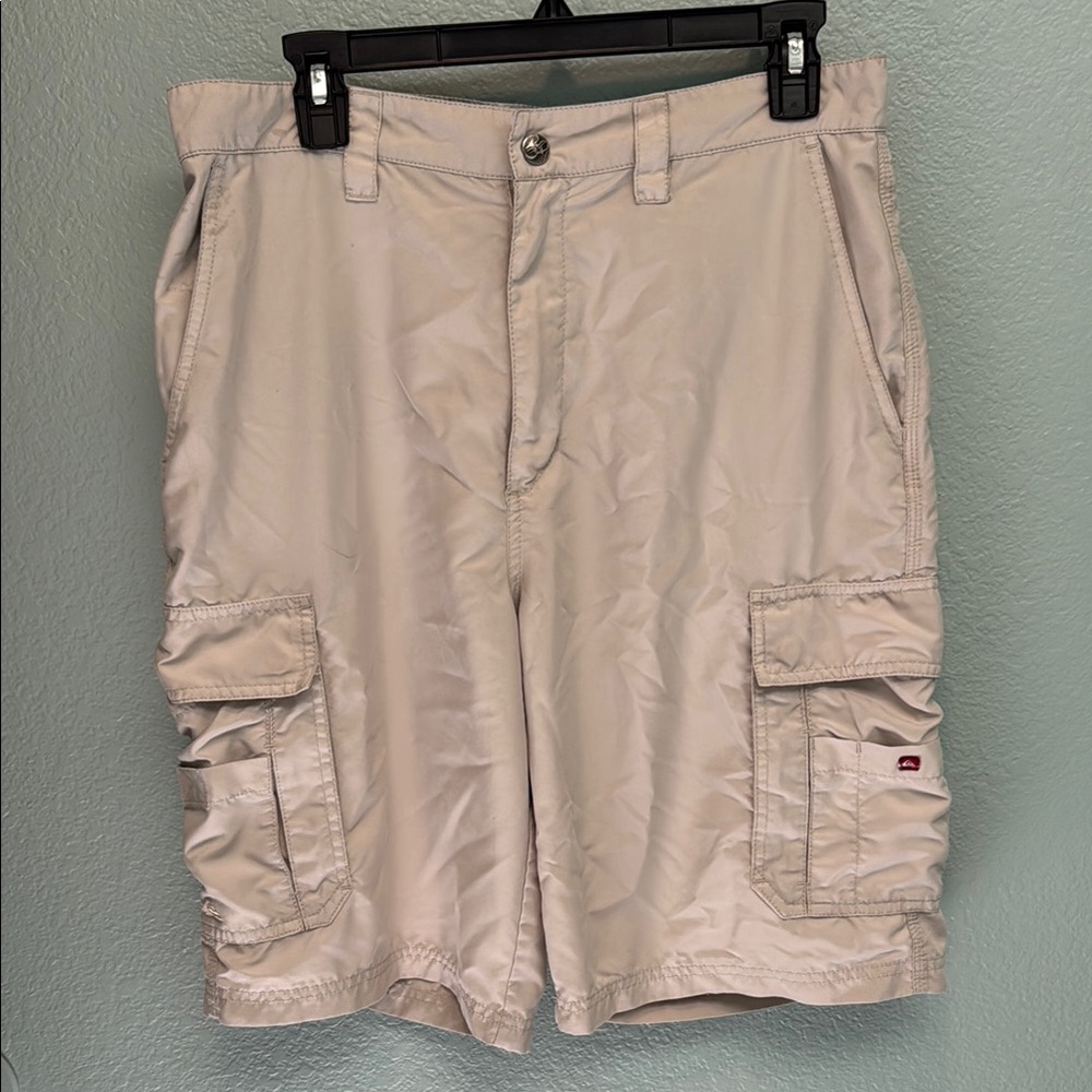 Quiksilver Cream Cargo Shorts Classic Style